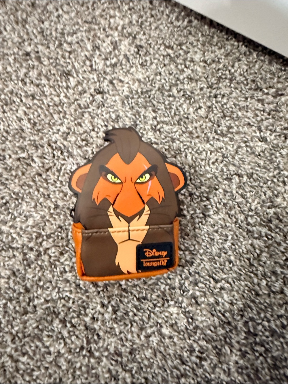 Loungefly Disney Scar Bag Charm - Brown, Orange, Green